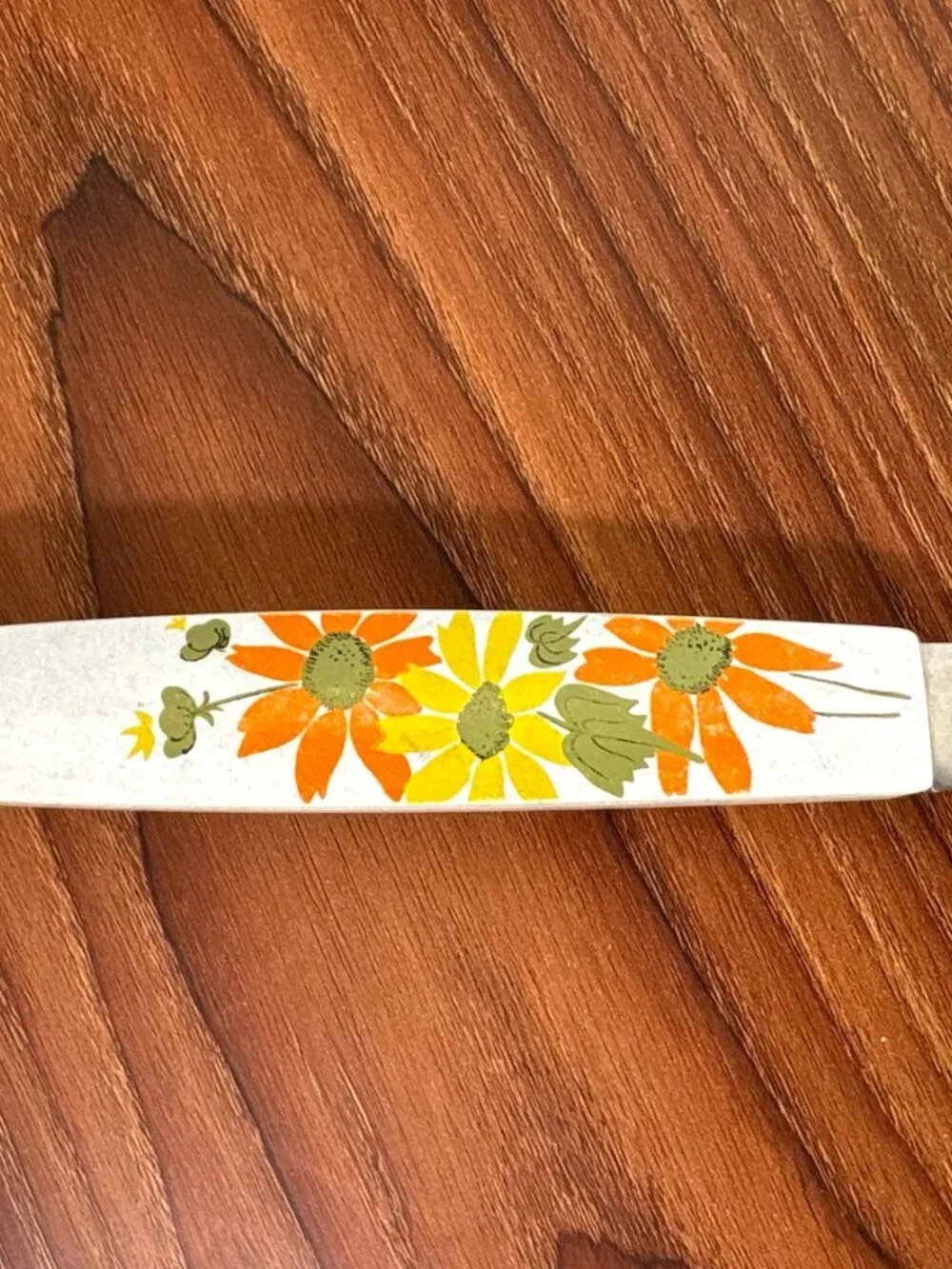 Vintage EKCO Stainless Floral Serving Spoon